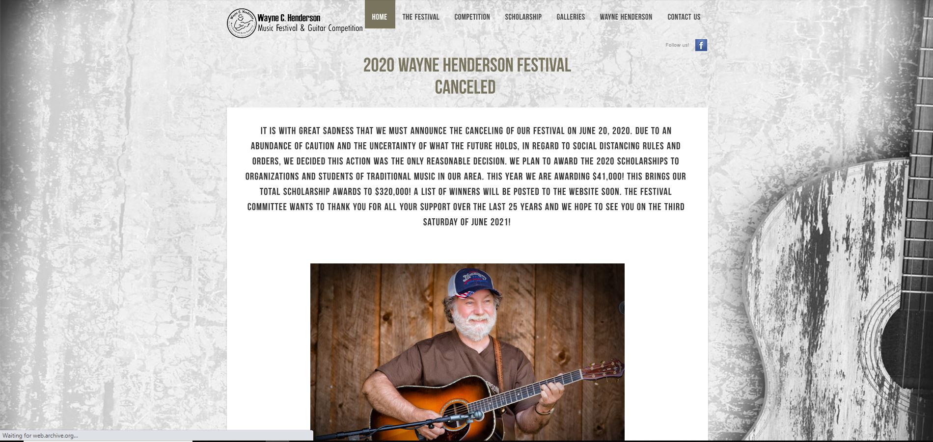 Wayne Henderson Festival • PRONETS Web & App Solutions