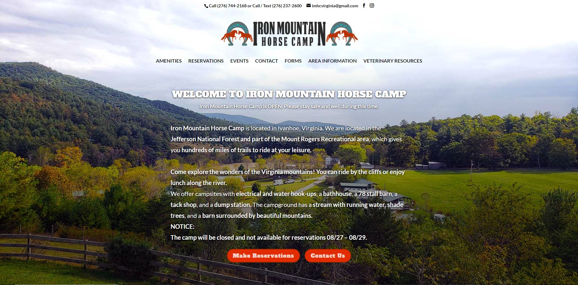 Iron Mountain Horse Camp •  & App Solutions